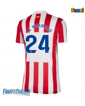 Atletico Madrid Robin Le Normand #24 Tricou Fotbal Replică 2025-26 Femei Acasa